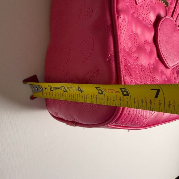 Juicy Couture Hot Pink Quilted Barrel Handbag Purse, Gold Hardware, Long Strap - Picture 16 of 16